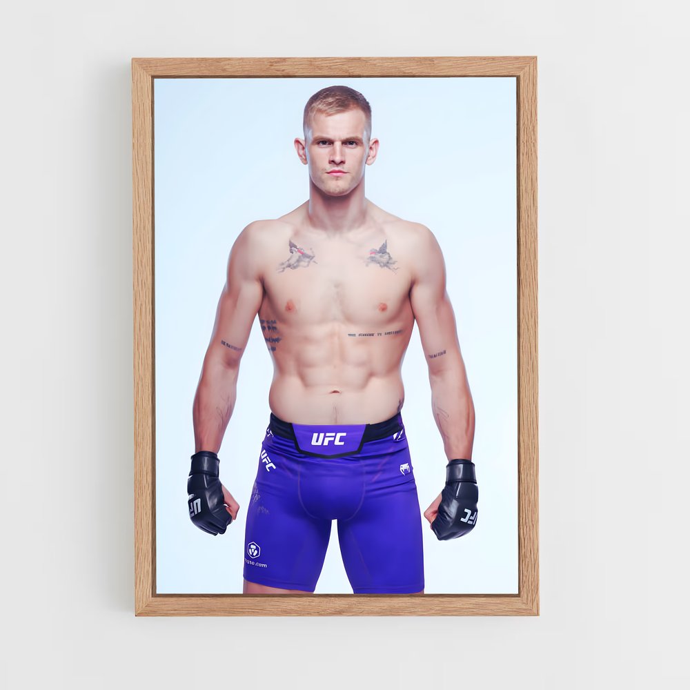 Poster Purple Fighter – affiche MMA (vue 4)